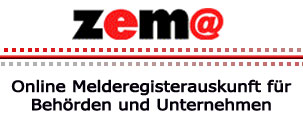 Zema - Online Melderegisterauskunft